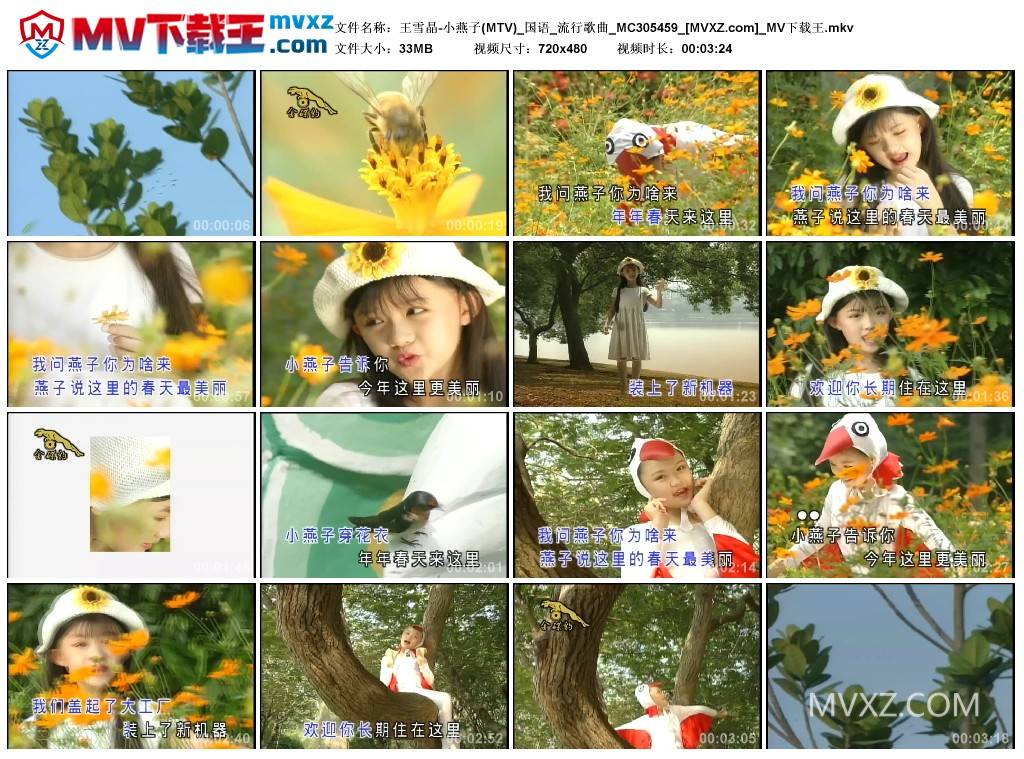 王雪晶-小燕子(MTV)_国语_流行歌曲_MC305459